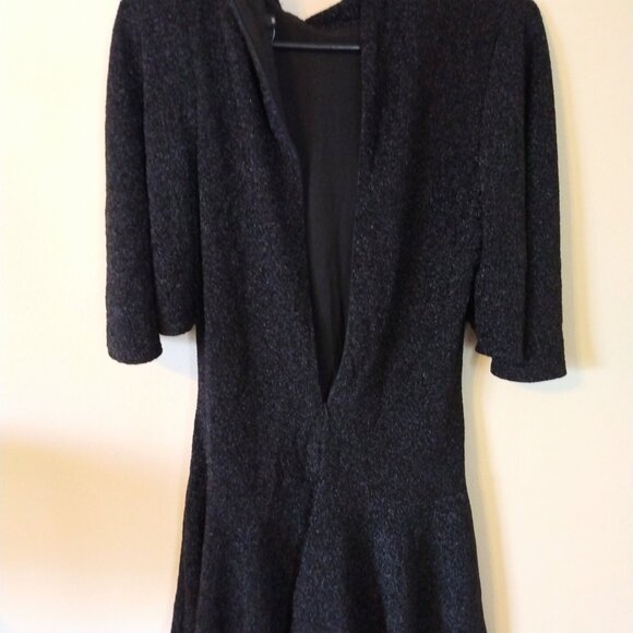 Black Halo Coralia Tie Neck Sparkle Minidress Size 6 - Picture 3 of 7